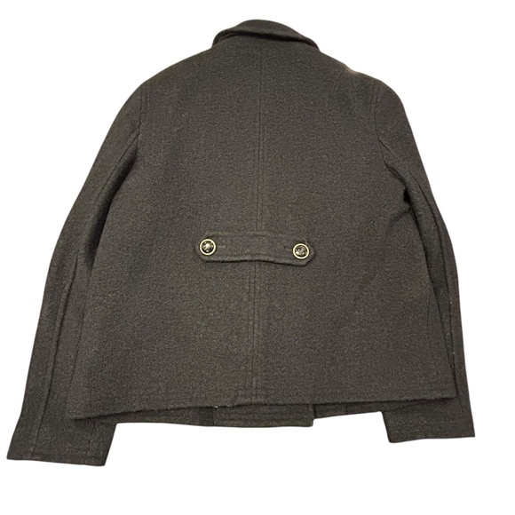 Coach 1941 Women's Charcoal Peacoat Wool Blend Gold Rim Buttons Heart Liner Sm - Picture 4 of 16